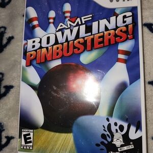 AMF Bowling Pinbusters! Wii Game - Blue and Red